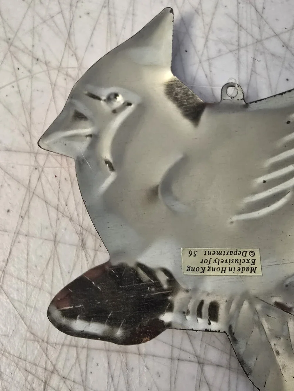 Vintage Dept 56 Tin Metal Cardinal Christmas Ornament Made in Hong Kong 5